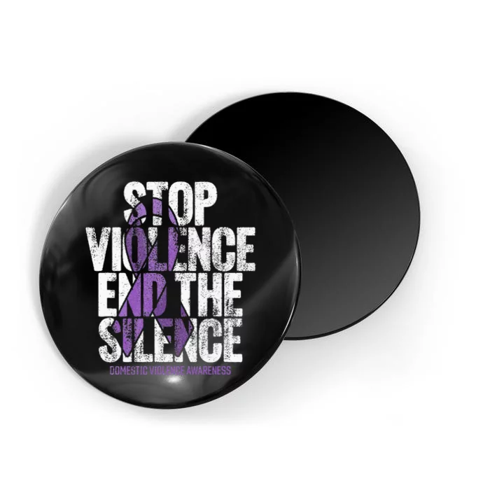 Stop Violence End The Silence Domestic Violence Awareness Magnet