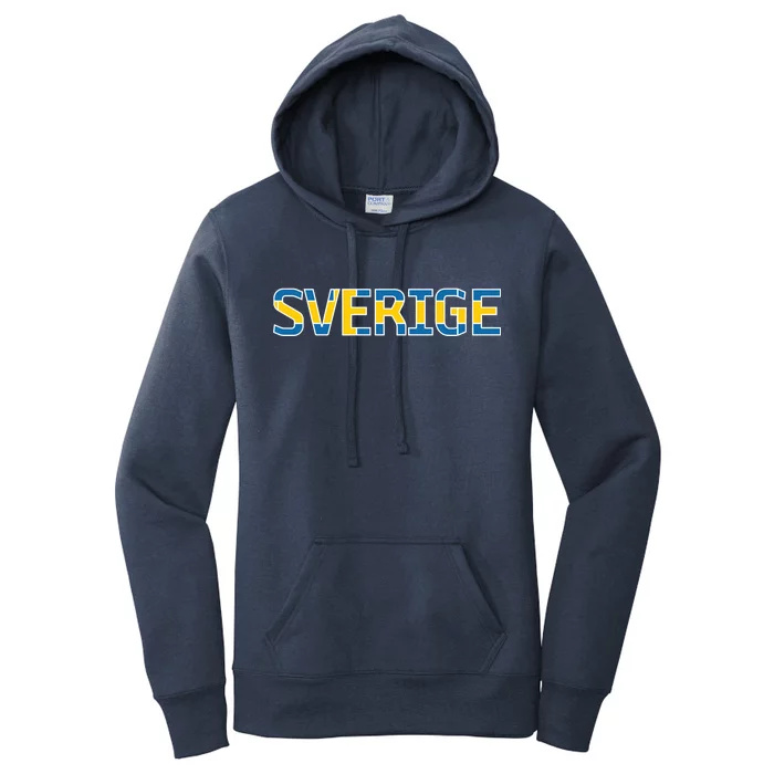 Sverige Sweden Flag Women's Pullover Hoodie