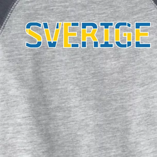 Sverige Sweden Flag Toddler Fine Jersey T-Shirt