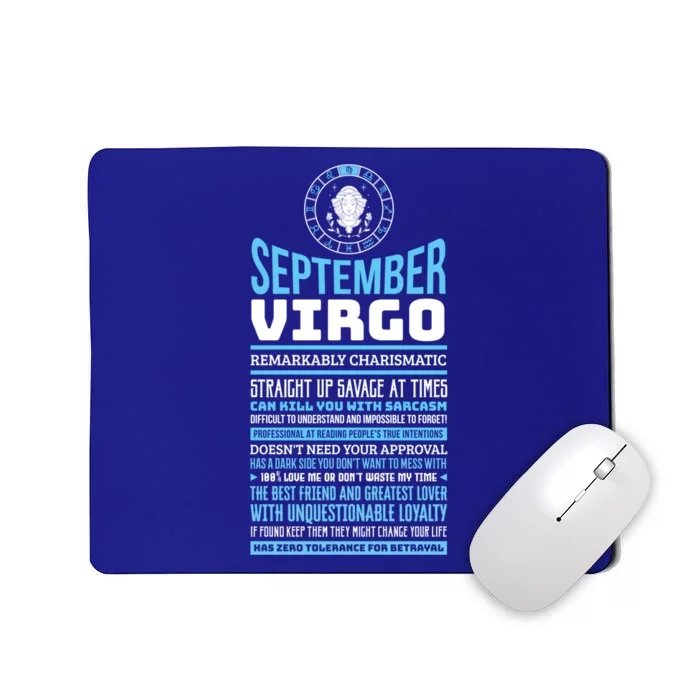 September Virgo Facts Traits Horoscope Zodiac Gift Mousepad