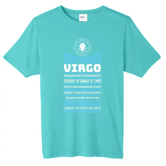 September Virgo Facts Traits Horoscope Zodiac Gift ChromaSoft Performance T-Shirt