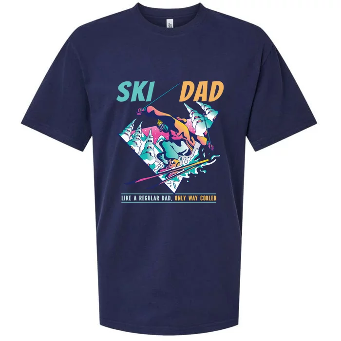 Shred Vintage Freestyle Ski 80s Costume Retro Skiing Gift Sueded Cloud Jersey T-Shirt