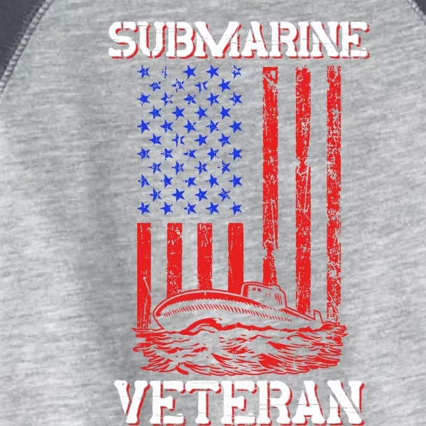 Submarine Veteran Flag Patriotic Sub Service Submariner Toddler Fine Jersey T-Shirt