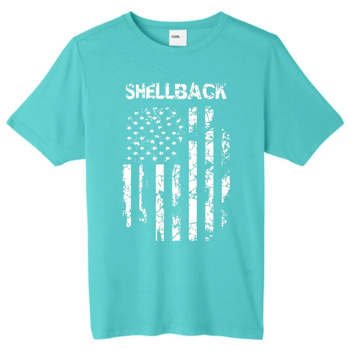 Shellback Vintage Flag Design ChromaSoft Performance T-Shirt