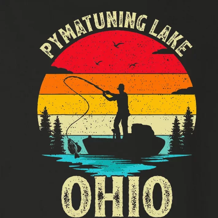 Summer Vacation Fishing Retro Ohio Pymatuning Lake Toddler Long Sleeve Shirt