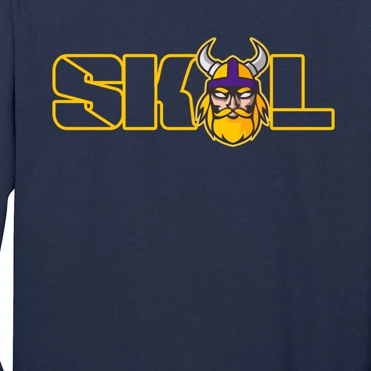 SKOL Viking Football Fan Tall Long Sleeve T-Shirt