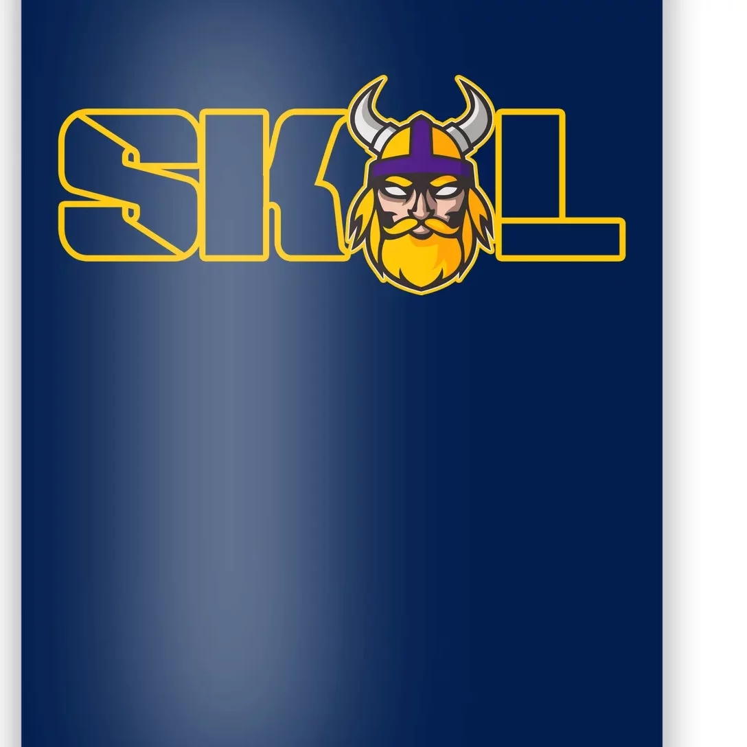 SKOL Viking Football Fan Poster