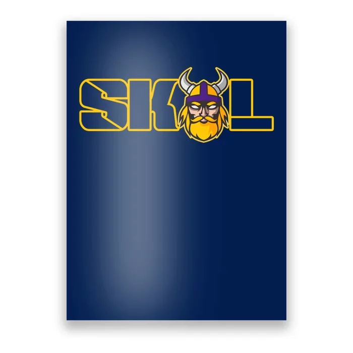 SKOL Viking Football Fan Poster