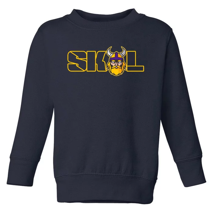 SKOL Viking Football Fan Toddler Sweatshirt