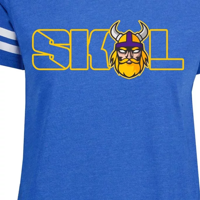 SKOL Viking Football Fan Enza Ladies Jersey Football T-Shirt