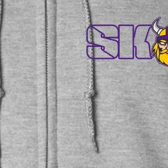 SKOL Viking Football Fan Full Zip Hoodie