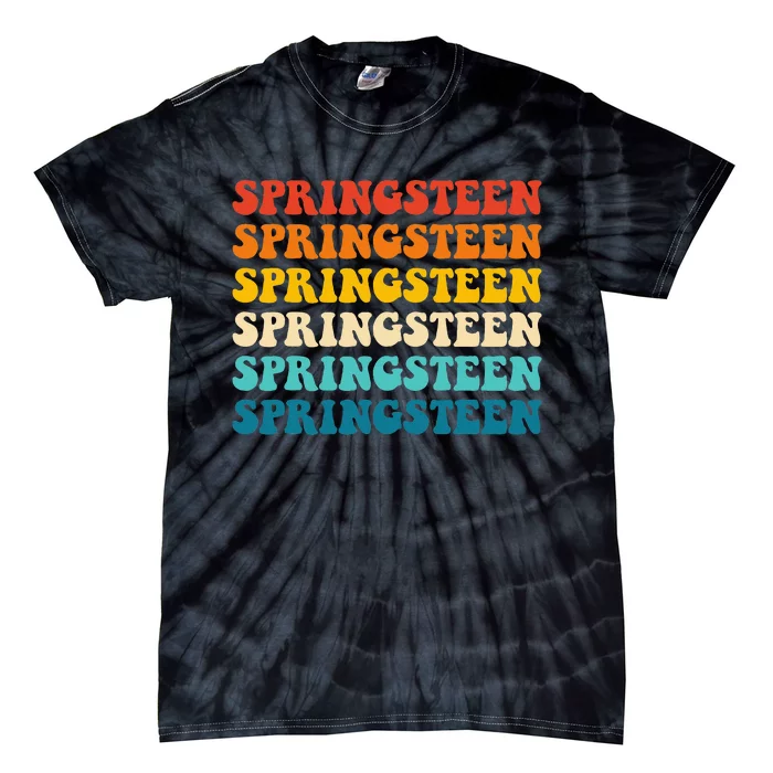 Springsteen Vintage Groovy Retro Party Everyday Casual Tie-Dye T-Shirt