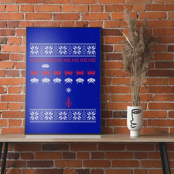 Space Video Gamer Christmas Sweater Funny Gift Poster