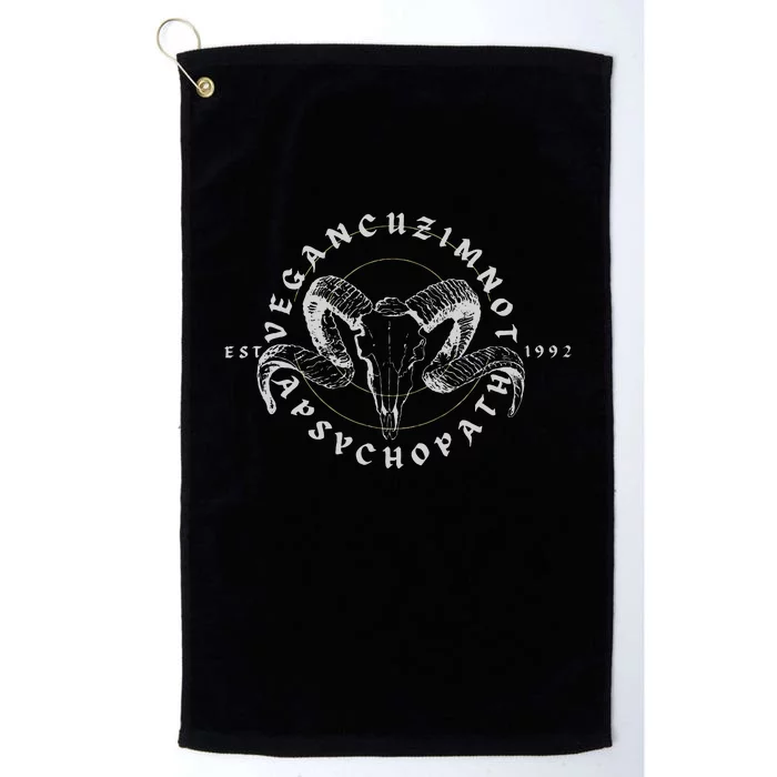 Sarcastic Vegan Gear Platinum Collection Golf Towel