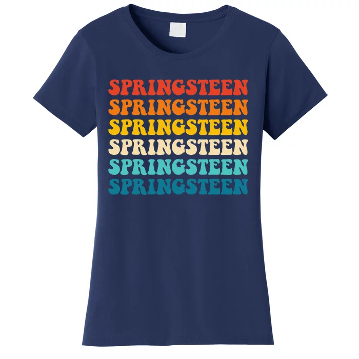 Springsteen Vintage Groovy Retro Party Everyday Casual Women's T-Shirt