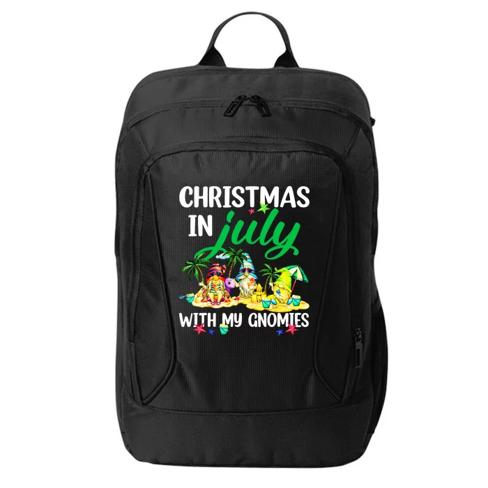 Summer Vacation Gnomes Christmas In July With My Gnomies City Backpack