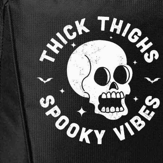 Spooky Vibes Halloween Skull Workout Leggings City Backpack