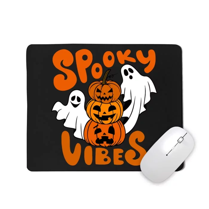 Spooky Vibes Happy Halloween Pumpkin Boo Costumes Mousepad