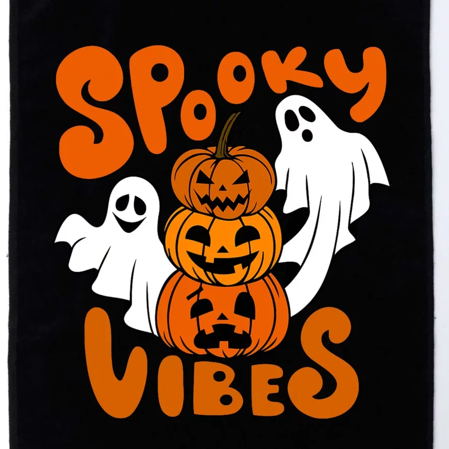 Spooky Vibes Happy Halloween Pumpkin Boo Costumes Platinum Collection Golf Towel