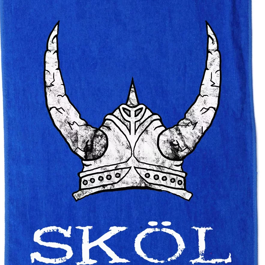 Skol Viking Helmet Nordic Scandinavian Norse Mythology Platinum Collection Golf Towel