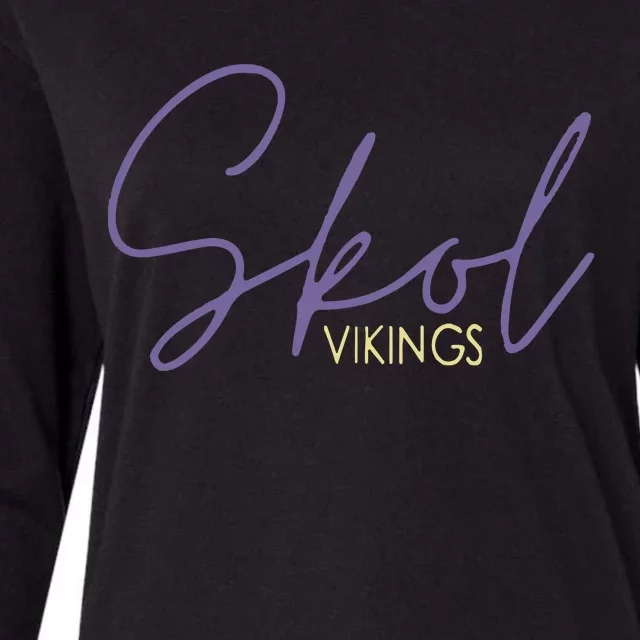 Skol Vikings Halloween Womens Cotton Relaxed Long Sleeve T-Shirt