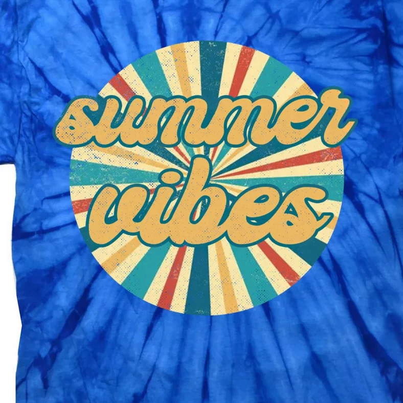 Summer Vibes Hello Summer Vacay Summertime Retro Style Gift Tie-Dye T-Shirt