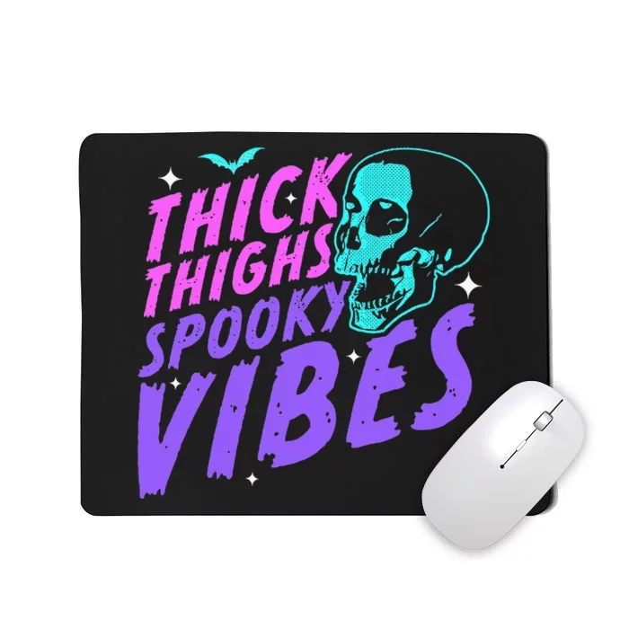 Spooky Vibes Halloween Skull Pastel Goth Leggings Mousepad