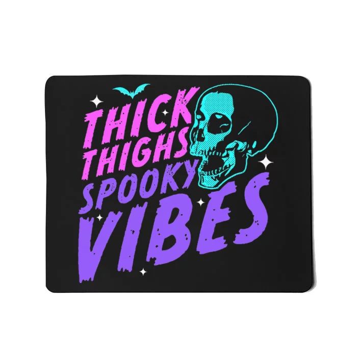 Spooky Vibes Halloween Skull Pastel Goth Leggings Mousepad