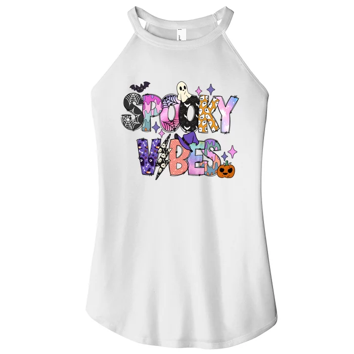 Spooky Vibes Halloween Women’s Perfect Tri Rocker Tank