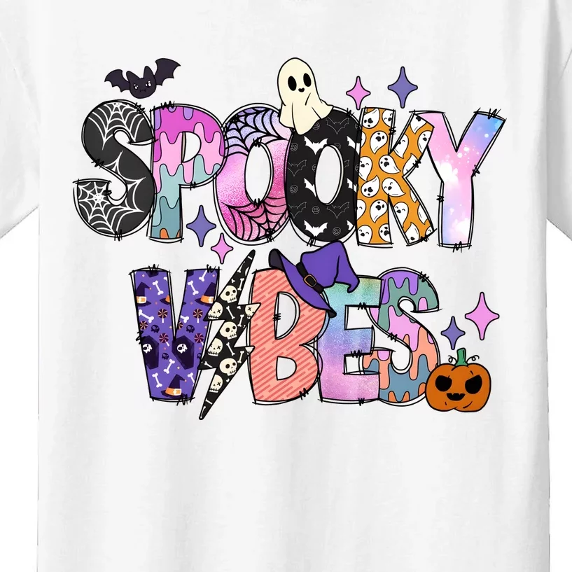 Spooky Vibes Halloween Kids T-Shirt