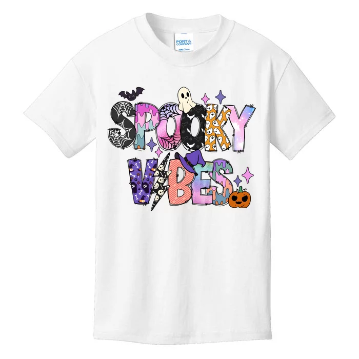 Spooky Vibes Halloween Kids T-Shirt