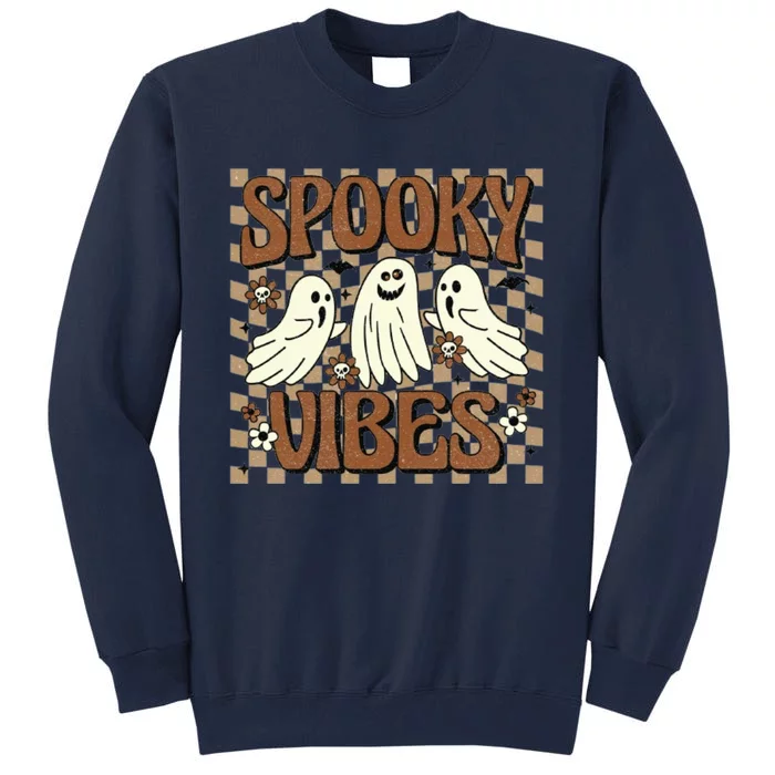 Spooky Vibes Halloween Ghoul Ghost Spooky Tall Sweatshirt