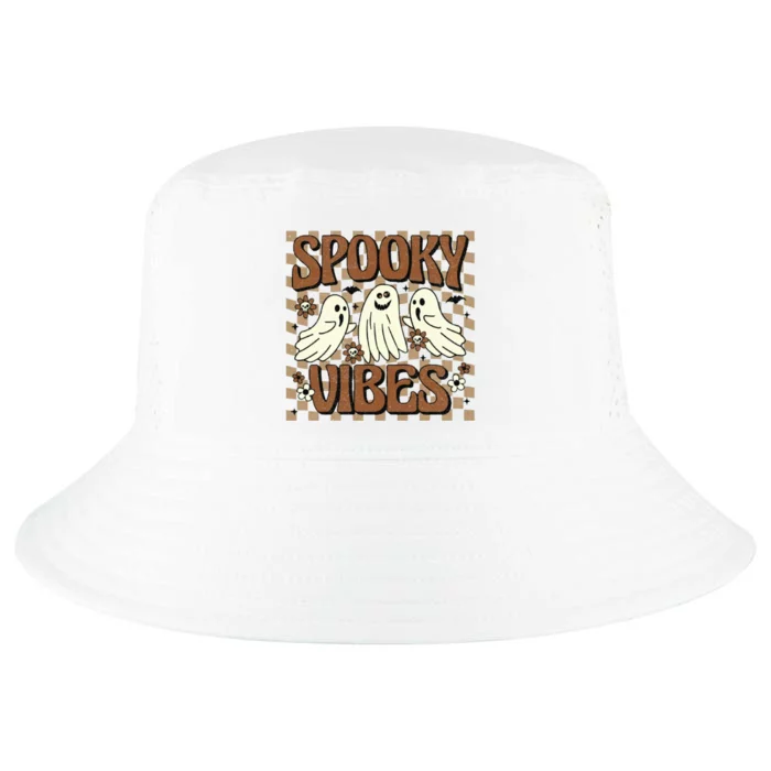 Spooky Vibes Halloween Ghoul Ghost Spooky Cool Comfort Performance Bucket Hat