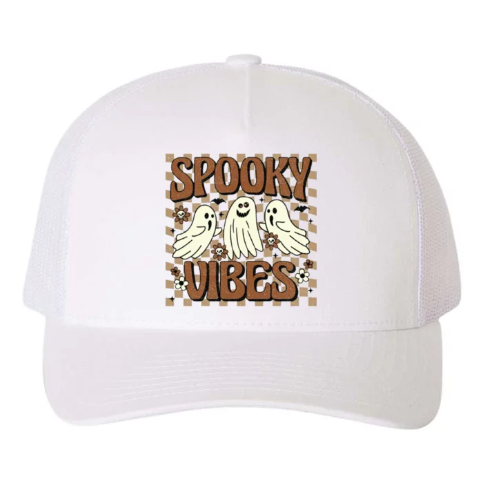 Spooky Vibes Halloween Ghoul Ghost Spooky Yupoong Adult 5-Panel Trucker Hat