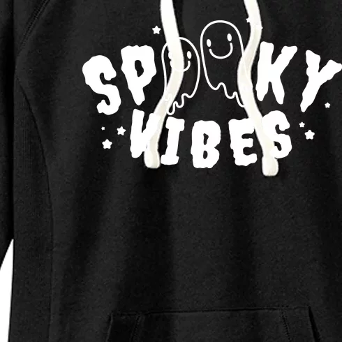 Spooky Vibes Halloween Ghost Cute Women's Fleece Hoodie