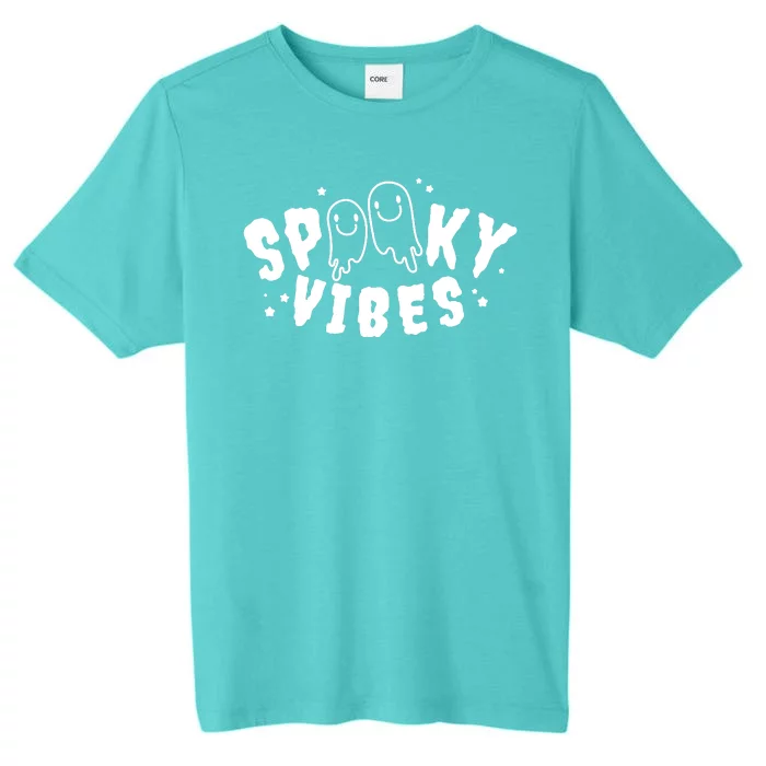 Spooky Vibes Halloween Ghost Cute ChromaSoft Performance T-Shirt