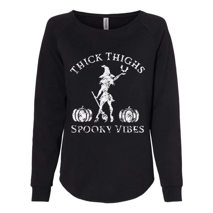 Spooky Vibes Halloween Leggings Womens California Wash Sweatshirt