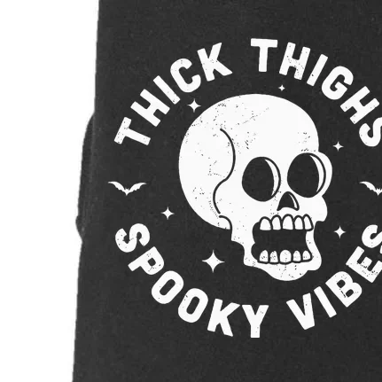 Spooky Vibes Halloween Skull Workout Leggings Doggie 3-End Fleece Hoodie