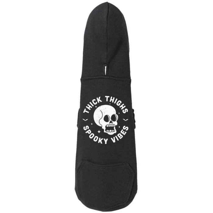 Spooky Vibes Halloween Skull Workout Leggings Doggie 3-End Fleece Hoodie