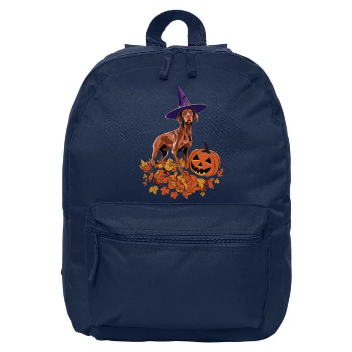 Spooky Vizsla Halloween Dog Design Design 16 in Basic Backpack