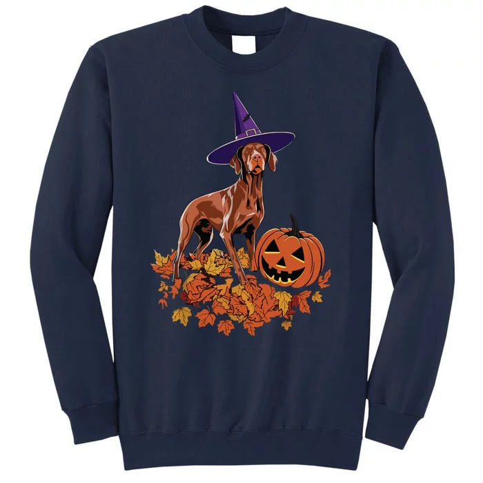 Spooky Vizsla Halloween Dog Design Design Tall Sweatshirt