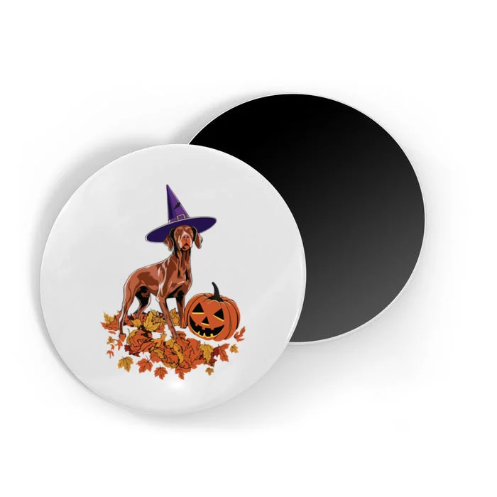 Spooky Vizsla Halloween Dog Design Design Magnet