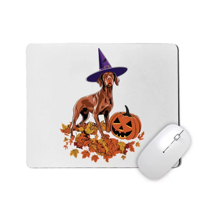 Spooky Vizsla Halloween Dog Design Design Mousepad