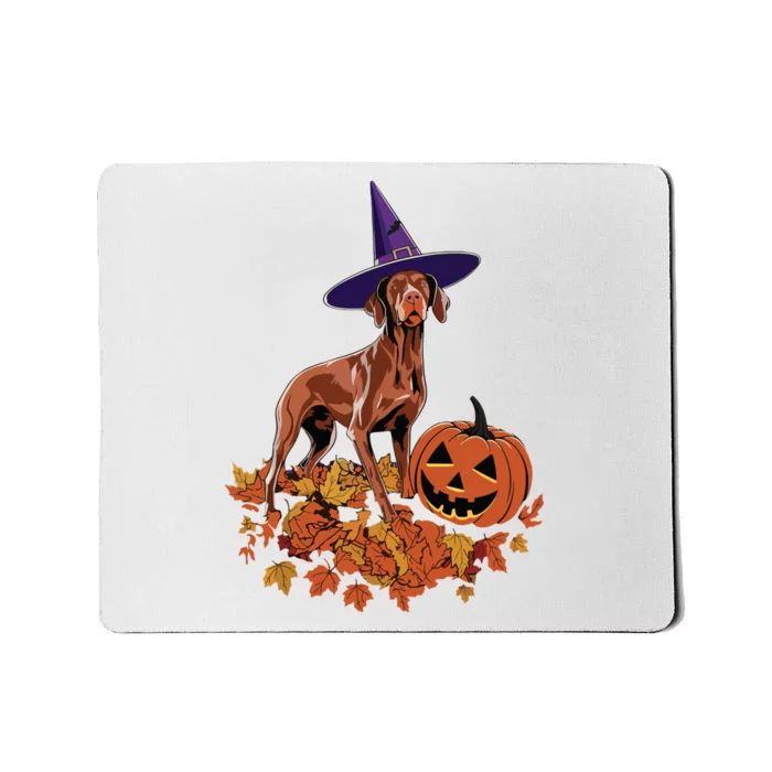 Spooky Vizsla Halloween Dog Design Design Mousepad