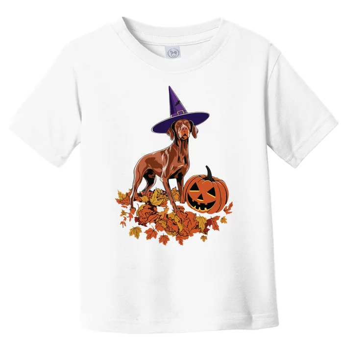 Spooky Vizsla Halloween Dog Design Design Toddler T-Shirt