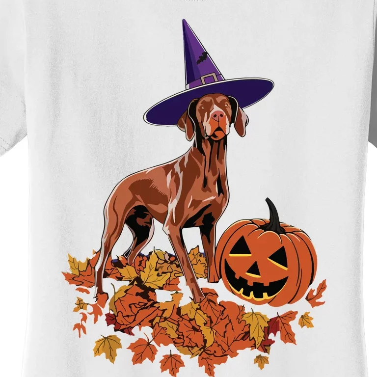 Spooky Vizsla Halloween Dog Design Design Women's T-Shirt