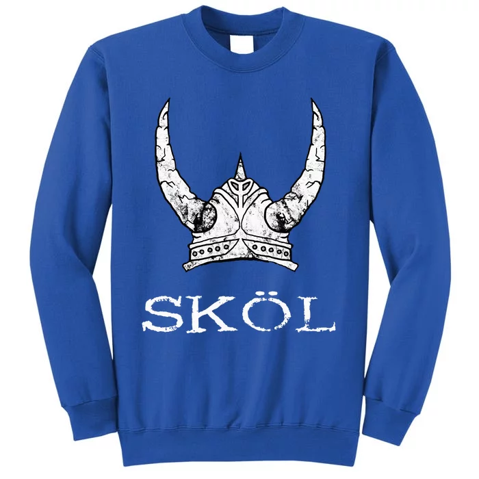 Skol Viking Helmet Nordic Scandinavian Norse Mythology Sweatshirt