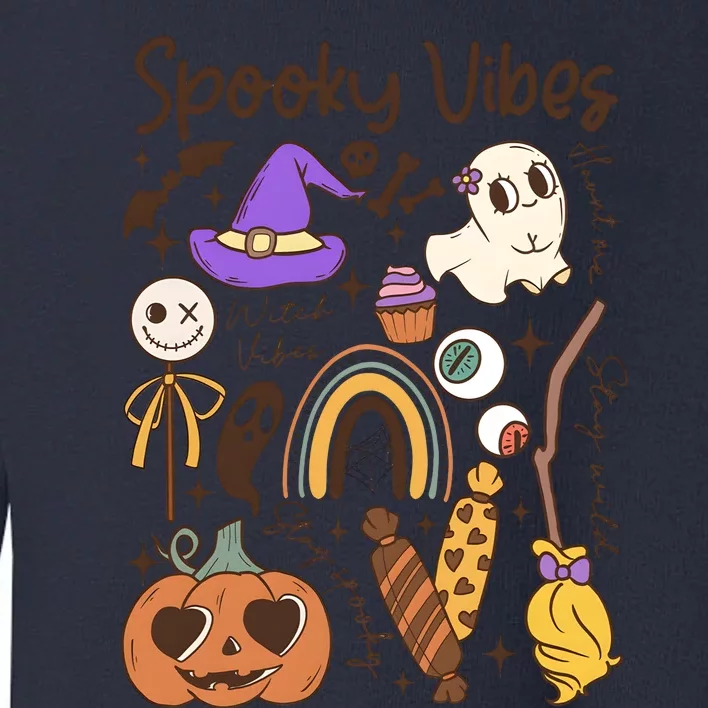 Spooky Vibes Halloween Toddler Sweatshirt