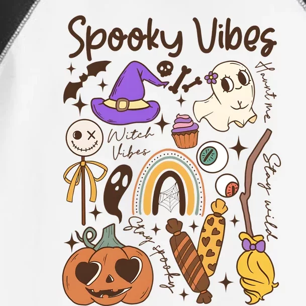 Spooky Vibes Halloween Toddler Fine Jersey T-Shirt