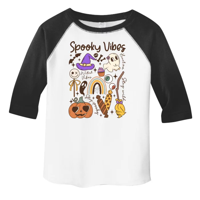 Spooky Vibes Halloween Toddler Fine Jersey T-Shirt